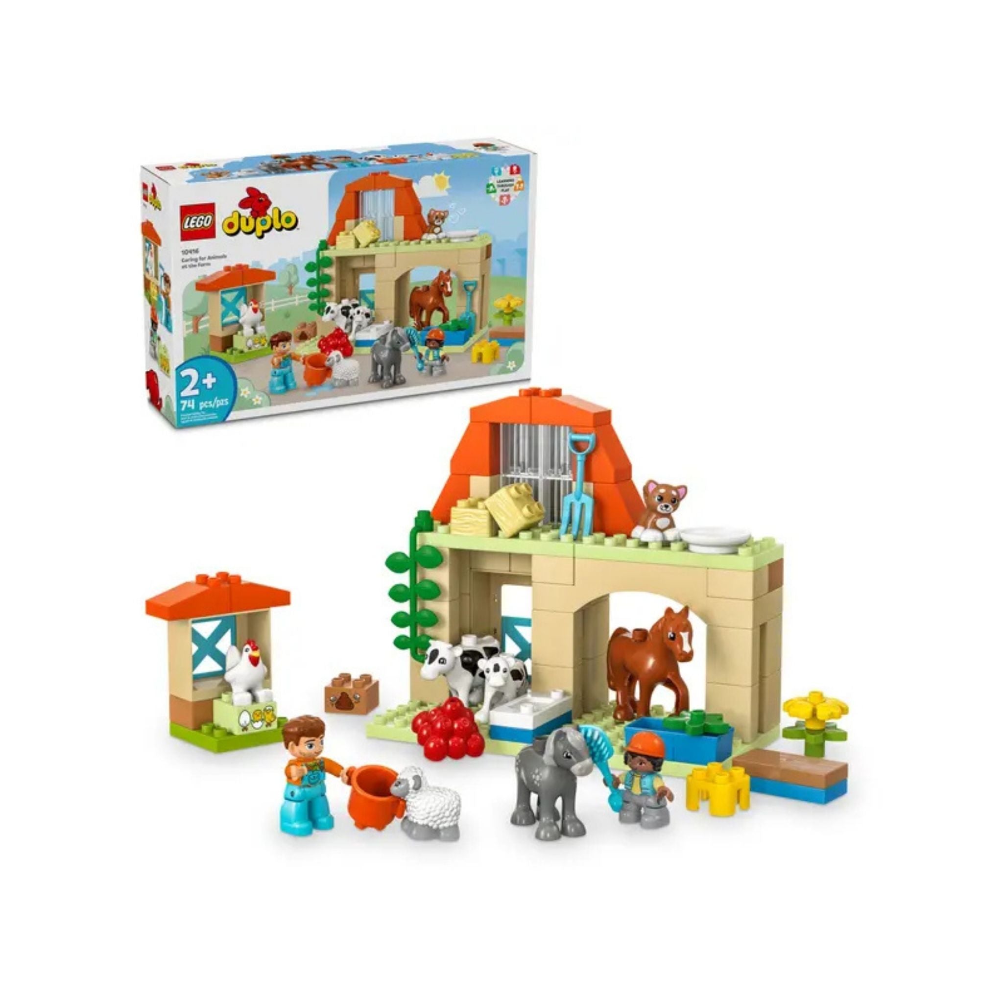 Lego Duplo Town Çiftlikte Hayvanların Bakımı 10416 Yapım Seti (74 Parça)