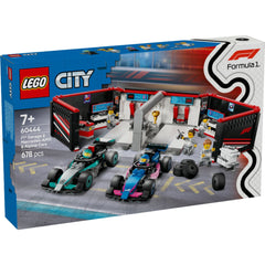 Lego City F1 Garaj AMG ve Alpine 60444