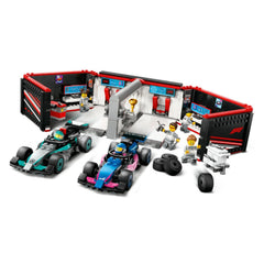 Lego City F1 Garaj AMG ve Alpine 60444