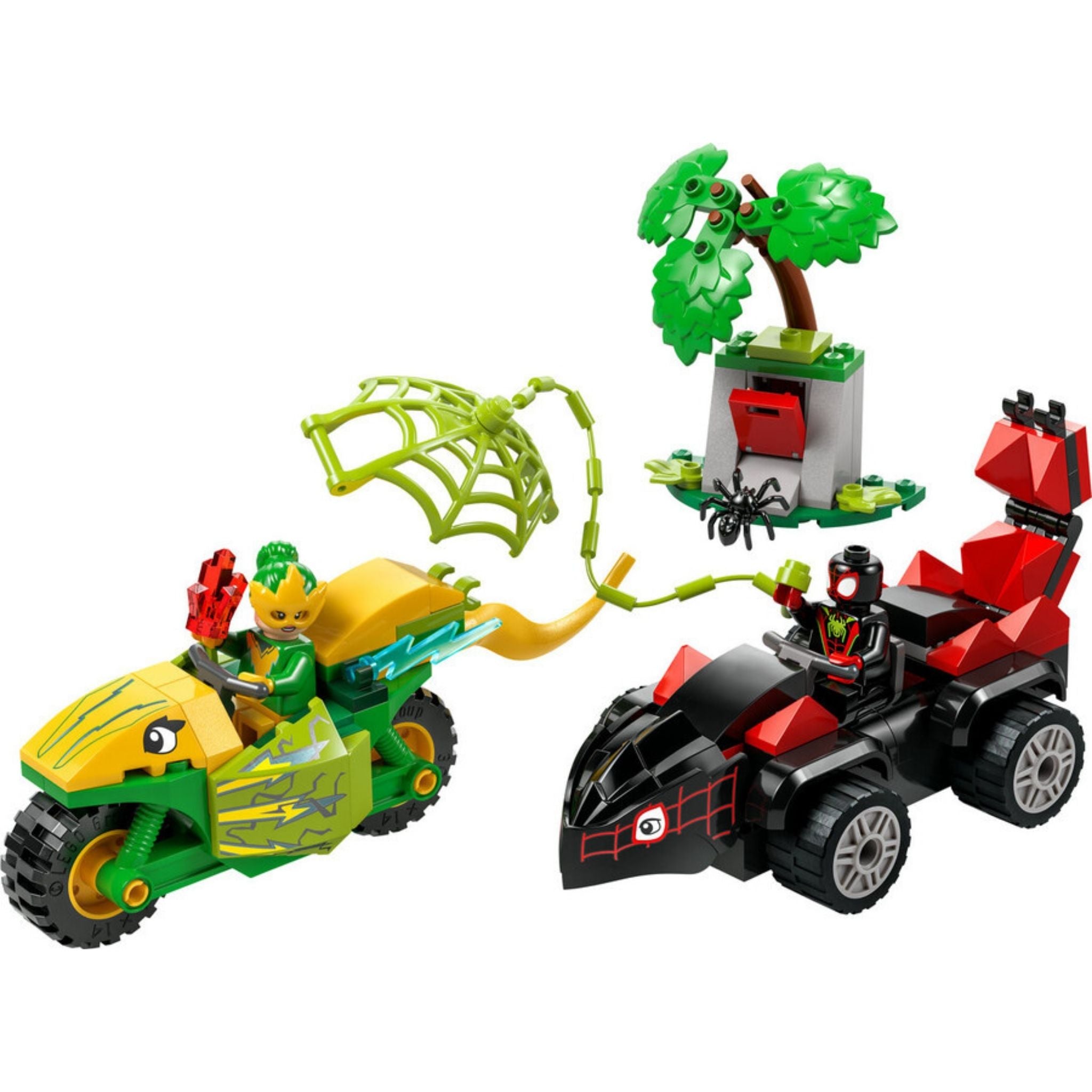 Lego Marvel Spidey ve İnanılmaz Arkadaşları Spin ve Elektro Dinozor Aracı Takibi 11198