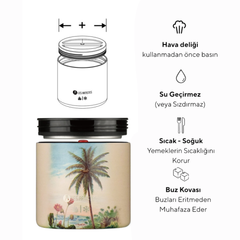 Les Artistes Paris Isı Yalıtımlı Çelik Yemek Termosu 700ml Beach