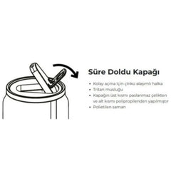 Les Artistes Paris Isı Yalıtımlı Kutu Çelik Termos 280ml French Kiss