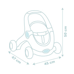 Little Smoby Baby Walker 3'ü 1 Arada Yürüteç ve Bebeği