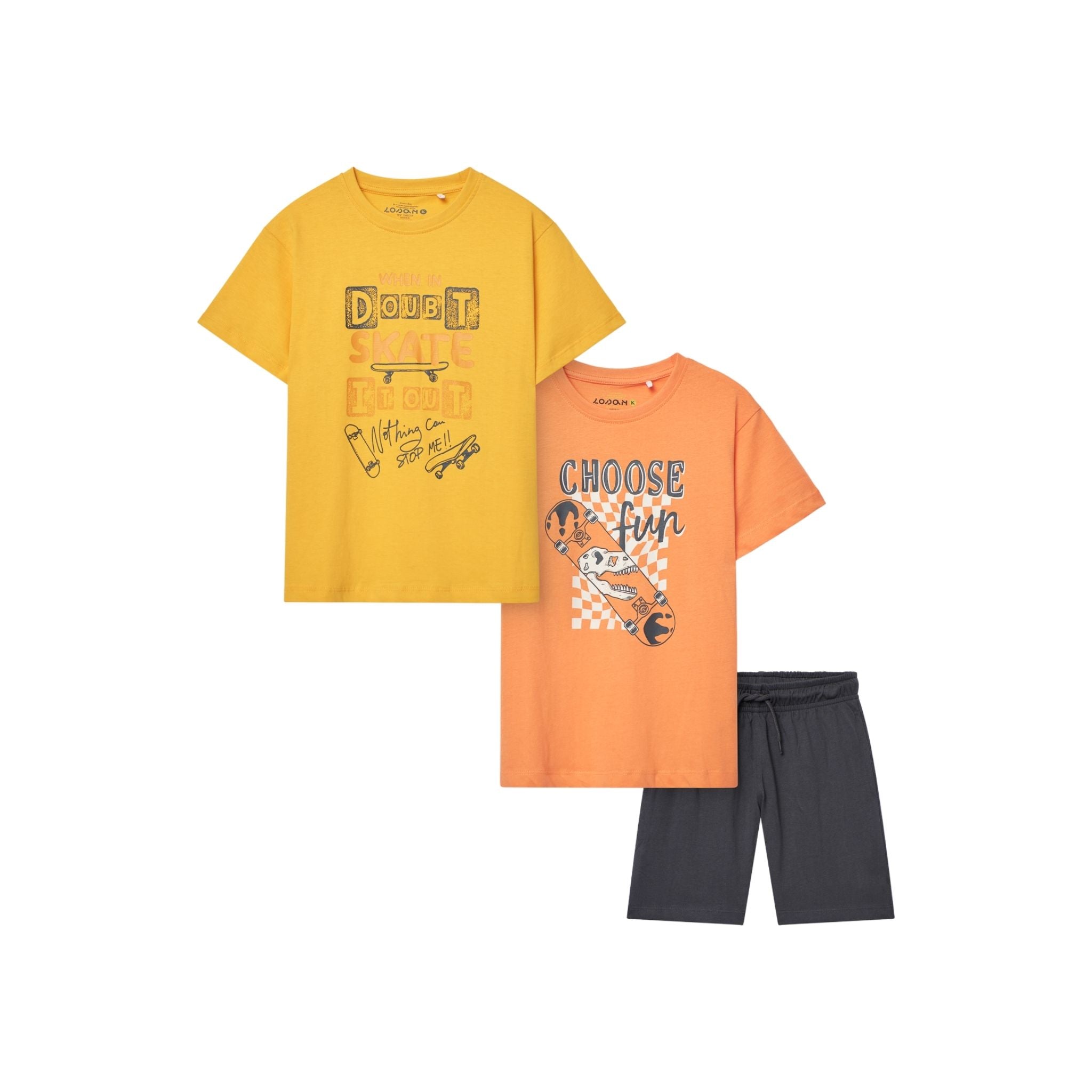 Losan Erkek Çocuk 3'lü Şort Takım 4