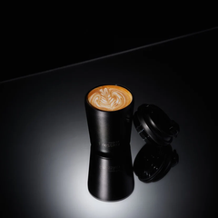 Made by Fressko İçi Seramik Çelik Termos Mug 118ml Piccolo Coal (Kömür Siyahı)
