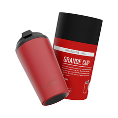 Made by Fressko Paslanmaz Çelik Çift Duvarlı Termos Mug 475ml Grande Chilli (Canlı Kırmızı)