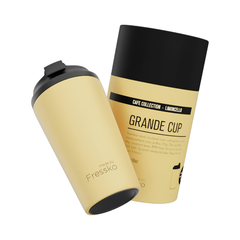 Made by Fressko Paslanmaz Çelik Çift Duvarlı Termos Mug 475ml Grande Limoncello (Açık Sarı)