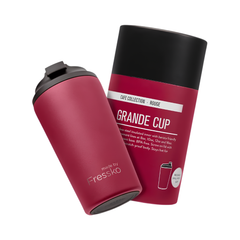 Made by Fressko Paslanmaz Çelik Çift Duvarlı Termos Mug 475ml Grande Rouge (Canlı Kırmızı)