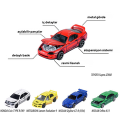 Majorette JDM Legends Anime 5'li Japan Seri Araç Seti