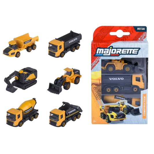Majorette Volvo İnşaat Araçları 3'lü Set