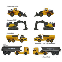 Majorette Volvo İnşaat Araçları 4'lü Set