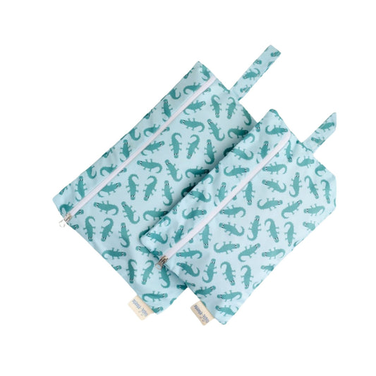 Mama Yoyo Crocco Desenli İkili Kirli Islak Çanta Seti