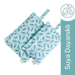 Mama Yoyo Crocco Desenli İkili Kirli Islak Çanta Seti