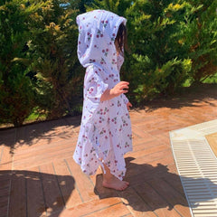 Mama Yoyo Fırfırlı Kiraz Müslin Panço