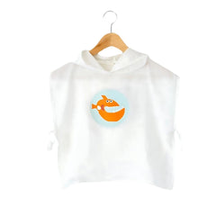 Mama Yoyo Fish Desenli Müslin Panço