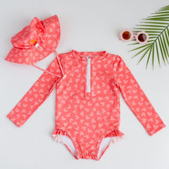 Mama Yoyo Önden Fermuarlı Alttan Çıtçıtlı Octo Love Desenli Mayo