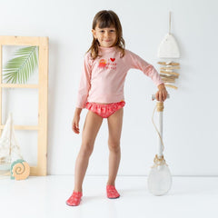 Mama Yoyo Uv Korumalı Octo Love Desenli Uzun Kollu Mayo Seti