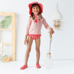 Mama Yoyo Uv Korumalı Octo Love Desenli Uzun Kollu Mayo Seti