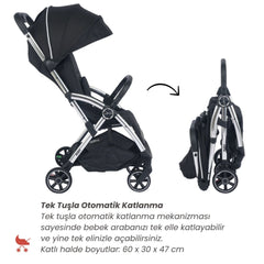 Merkür Bebe Ruby Kabin Boy Bebek Arabası