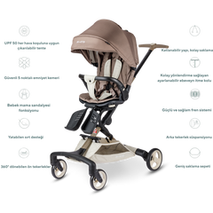Micro Baby Cruiser Bebek Arabası 360 Latte