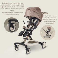 Micro Baby Cruiser Bebek Arabası 360 Latte