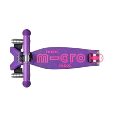 Micro Maxi Deluxe 3 Tekerlekli Foldable LED Scooter Purple