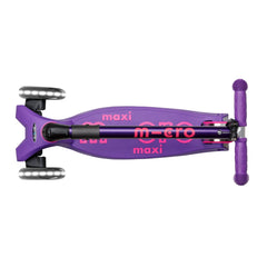 Micro Maxi Deluxe 3 Tekerlekli Foldable LED Scooter Purple