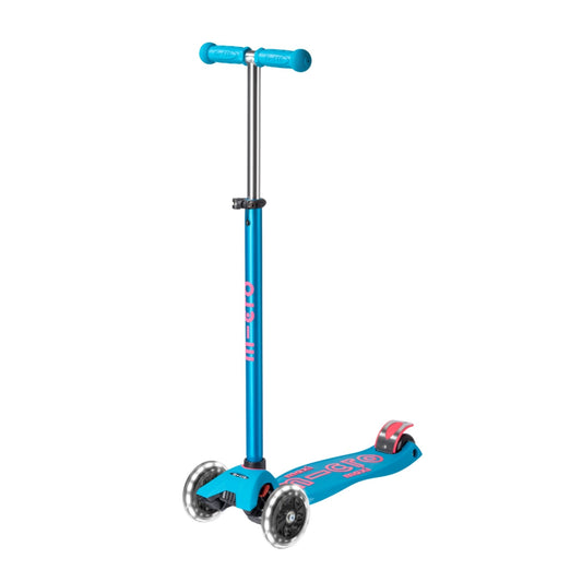 Micro Maxi Deluxe 3 Tekerlekli Scooter LED Aqua
