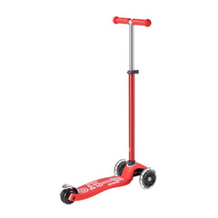 Micro Maxi Deluxe 3 Tekerlekli Scooter LED Red