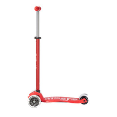 Micro Maxi Deluxe 3 Tekerlekli Scooter LED Red