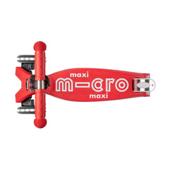 Micro Maxi Deluxe 3 Tekerlekli Scooter LED Red