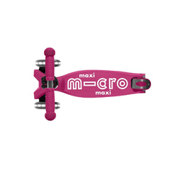 Micro Maxi Deluxe Foldable 3 Tekerlekli Scooter LED Berry Red