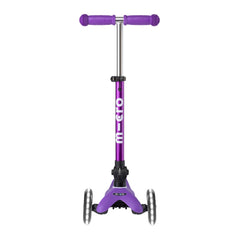 Micro Mini Deluxe Foldable 3 Tekerlekli Scooter Led Mor