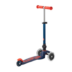 Micro Mini Deluxe Foldable 3 Tekerlekli Scooter LED Navy Blue