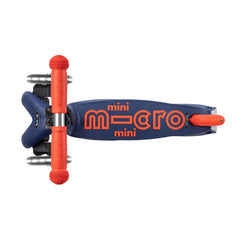 Micro Mini Deluxe Foldable 3 Tekerlekli Scooter LED Navy Blue