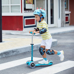Micro Mini Deluxe 3 Tekerlekli Scooter LED Aqua