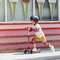 Micro Mini Deluxe 3 Tekerlekli Scooter LED Red