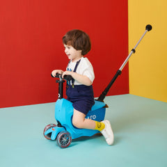 Micro Mini2go Deluxe Plus 3 Tekerlekli Scooter Blue