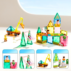 Mideer Magnetic Tiles Bizim Aile 32 Parça