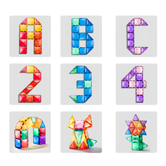 Mideer Renkli Magnetic Tiles 100 Parça