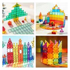 Mideer Renkli Magnetic Tiles 100 Parça