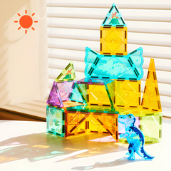 Mideer Renkli Magnetic Tiles Jurassic Macerası 48 Parça