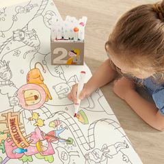 Mideer Yapışkanlı Boyama Rulosu Muhteşem Dinozorlar 4 Metre