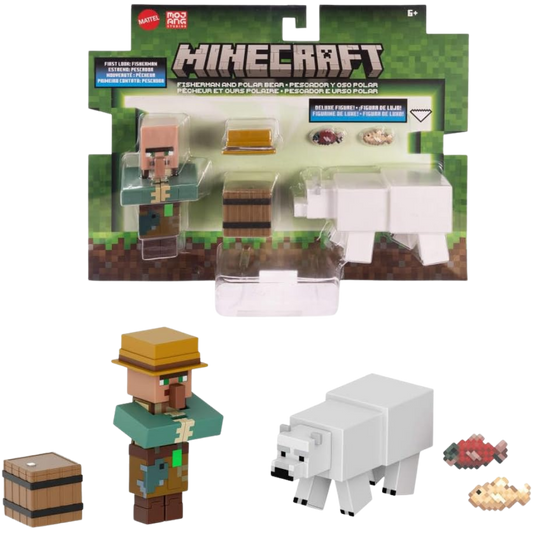 Minecraft İkili Paket Fisherman ve Polar Bear JCN49