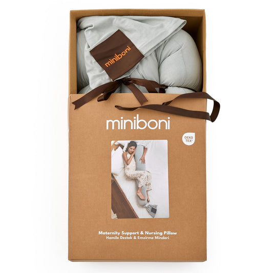 Miniboni Hamile Destek ve Emzirme Minderi Stone