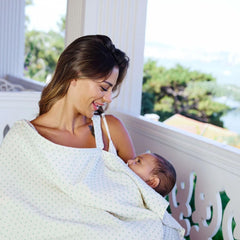 Miniboni Müslin Emzirme Örtüsü White Mint