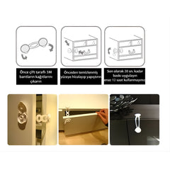 Miny Baby Çok Amaçlı Dolap Kilidi 2’li Kısa