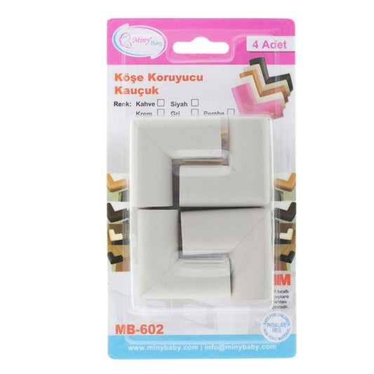 Miny Baby Kauçuk Köşe Koruyucu 4’lü Gri
