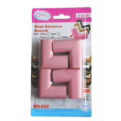 Miny Baby Kauçuk Köşe Koruyucu 4’lü Pembe