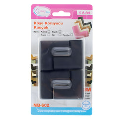 Miny Baby Kauçuk Köşe Koruyucu 4’lü Siyah